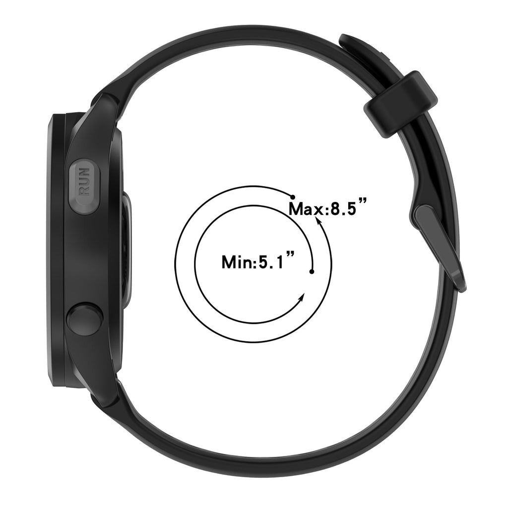 18 mm Quick Release Dual Color Silicone Watch Band For Garmin (LSHHT240424-027)