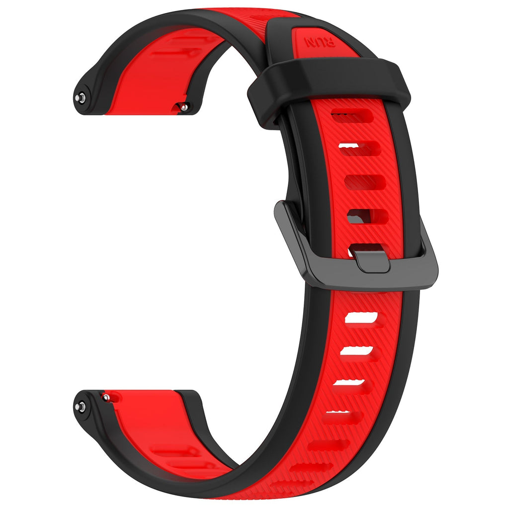20 mm Quick Release Dual Color Silicone Watch Band For Garmin (LSHHT240424-027)