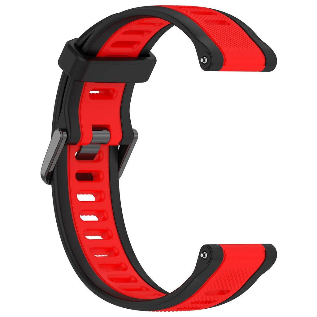 18 mm Quick Release Dual Color Silicone Watch Band For Garmin (LSHHT240424-027)