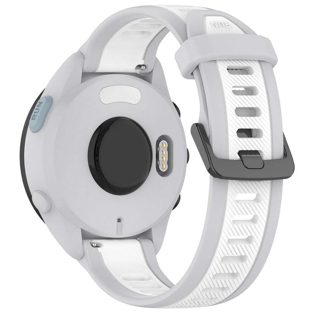 18 mm Quick Release Dual Color Silicone Watch Band For Garmin (LSHHT240424-027)