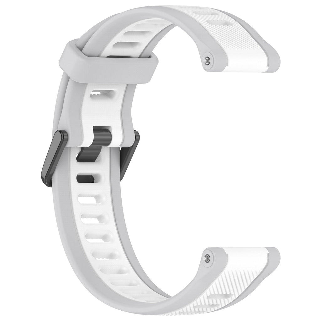 18 mm Quick Release Dual Color Silicone Watch Band For Garmin (LSHHT240424-027)