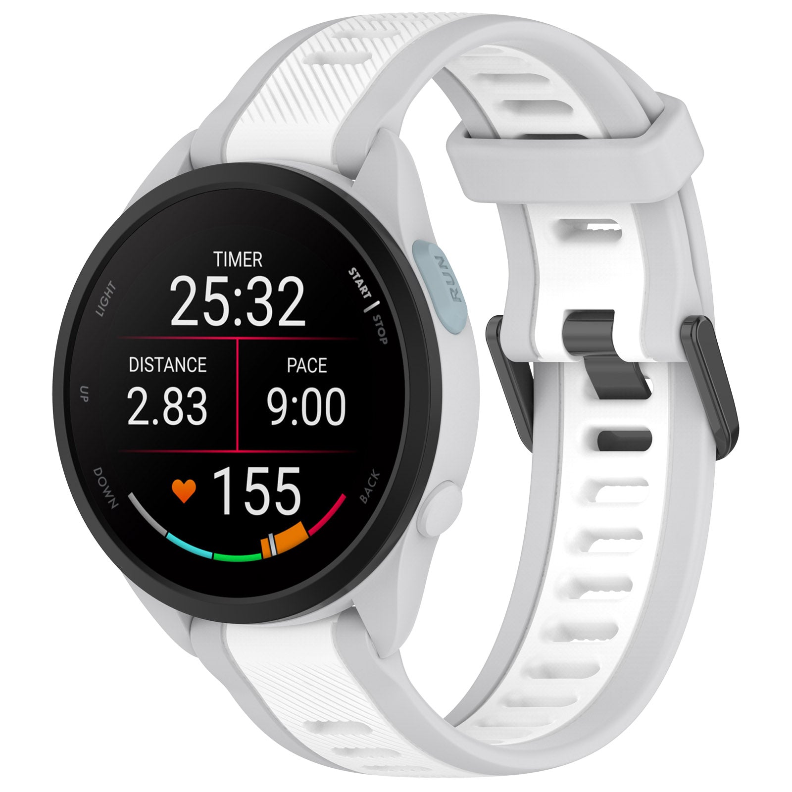 20 mm Quick Release Dual Color Silicone Watch Band For Garmin (LSHHT240424-027)