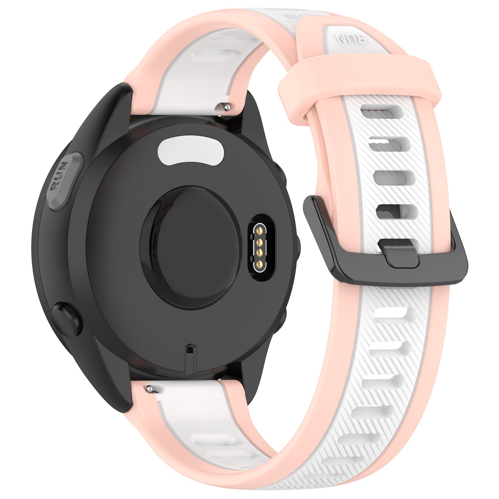 18 mm Quick Release Dual Color Silicone Watch Band For Garmin (LSHHT240424-027)