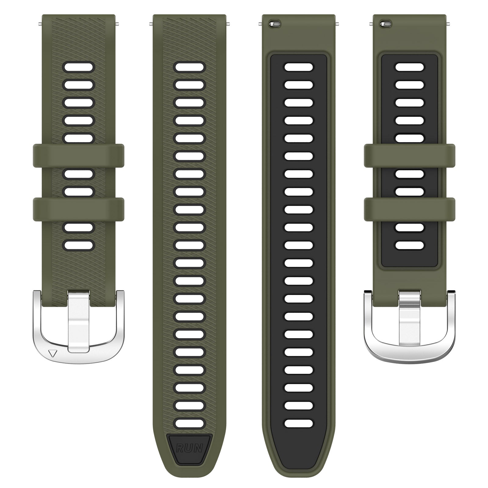 18 mm Quick Release Silicone Watch Band for Garmin (LSHHT414-033)