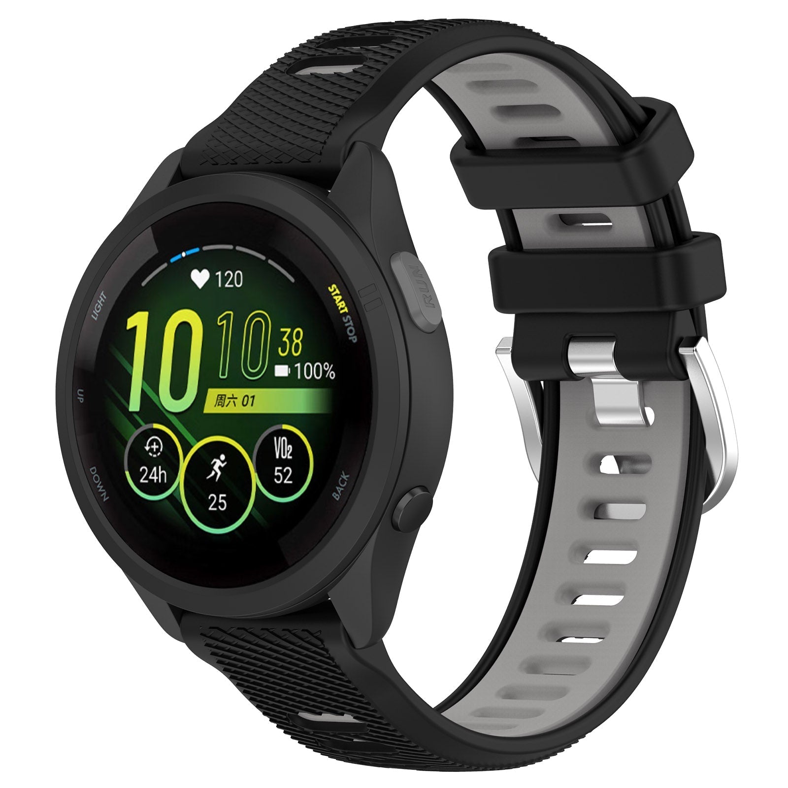22 mm Quick Release Silicone Watch Band for Garmin  (LSHHT414-033)