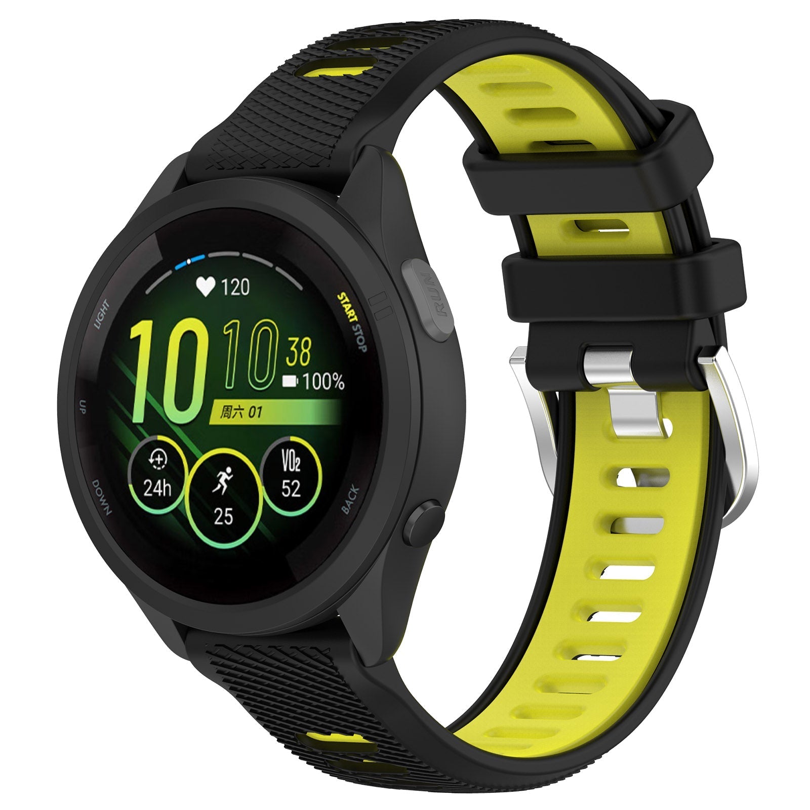 20 mm Quick Release Silicone Watch Band for Garmin (LSHHT414-033)