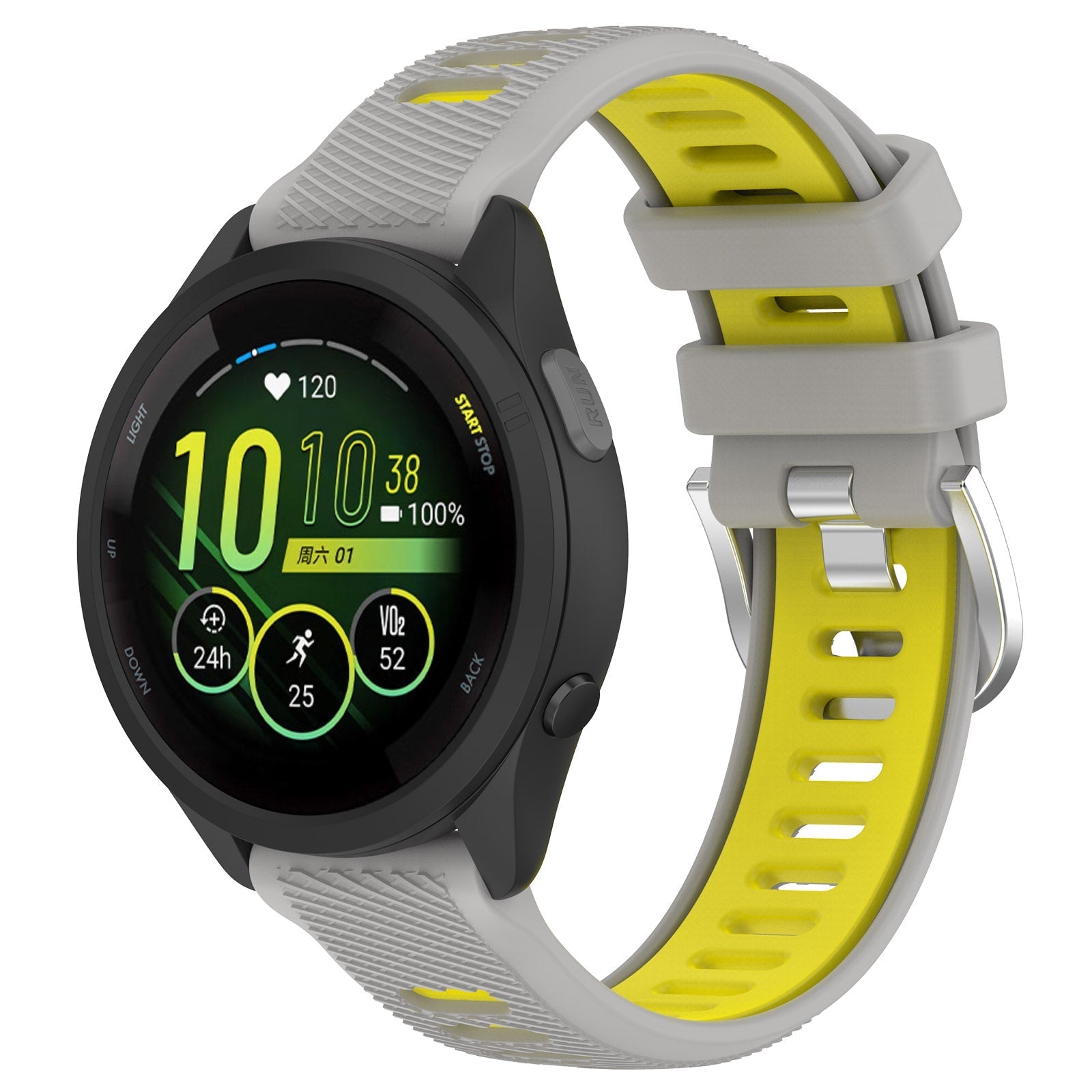 20 mm Quick Release Silicone Watch Band for Garmin (LSHHT414-033)