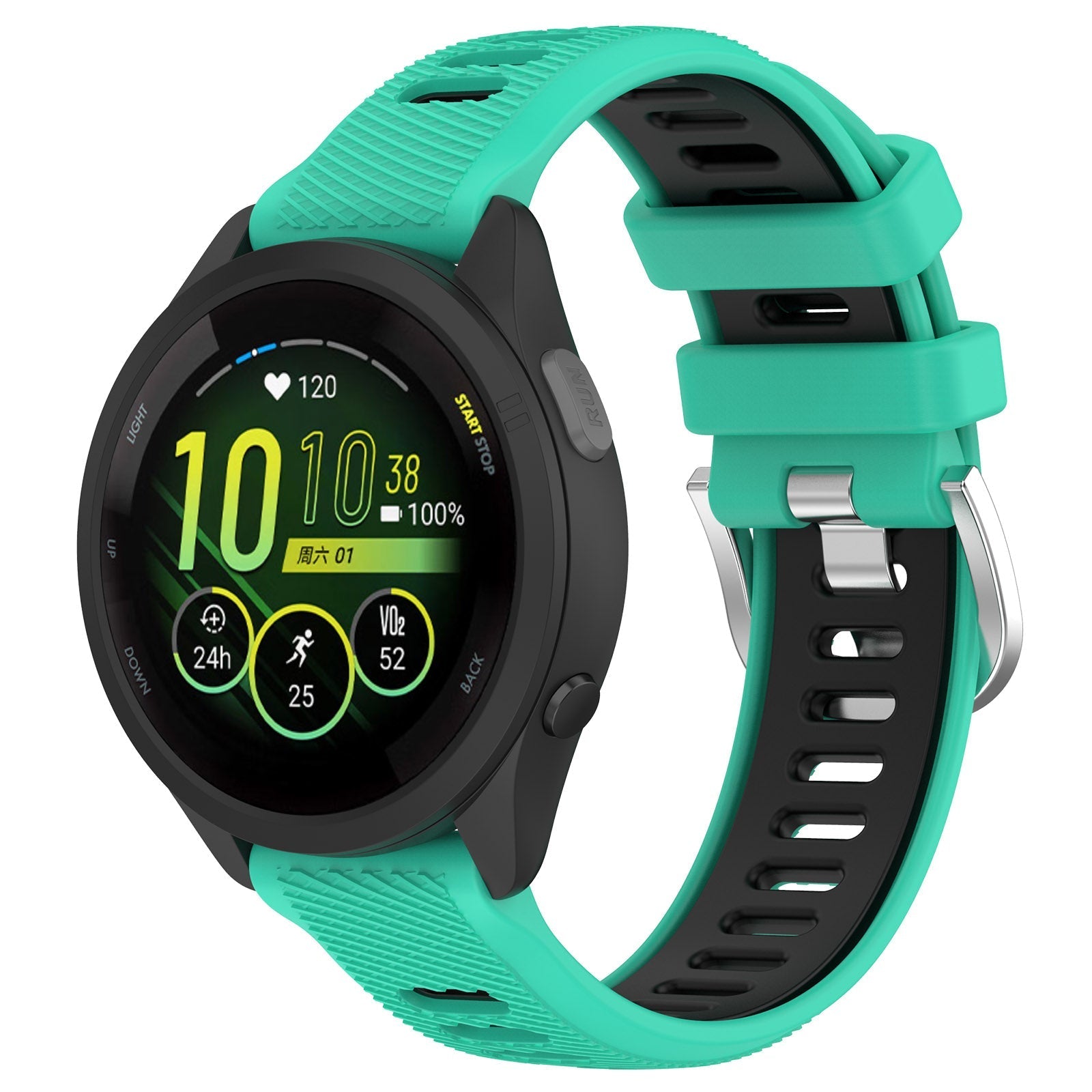 18 mm Quick Release Silicone Watch Band for Garmin (LSHHT414-033)