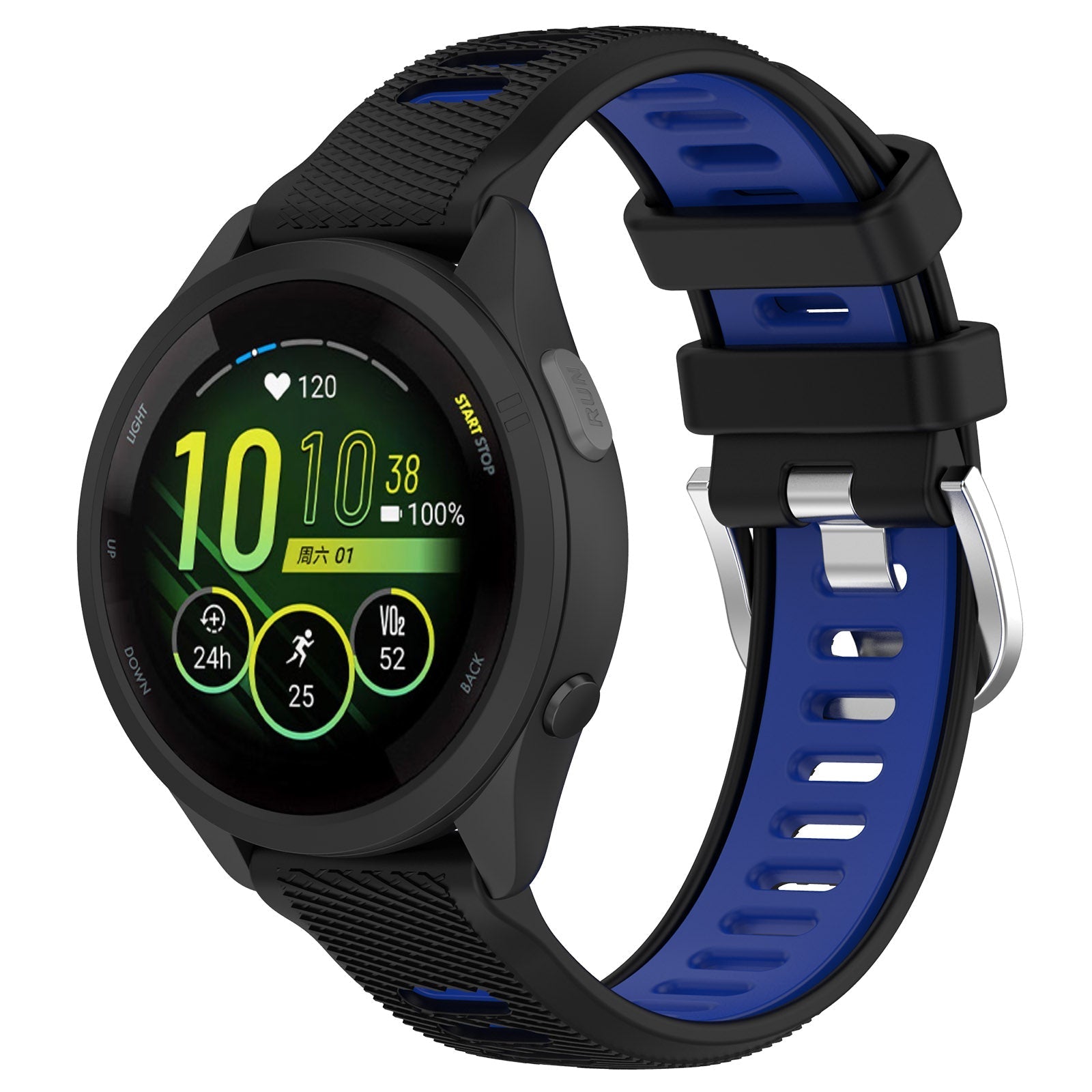 18 mm Quick Release Silicone Watch Band for Garmin (LSHHT414-033)
