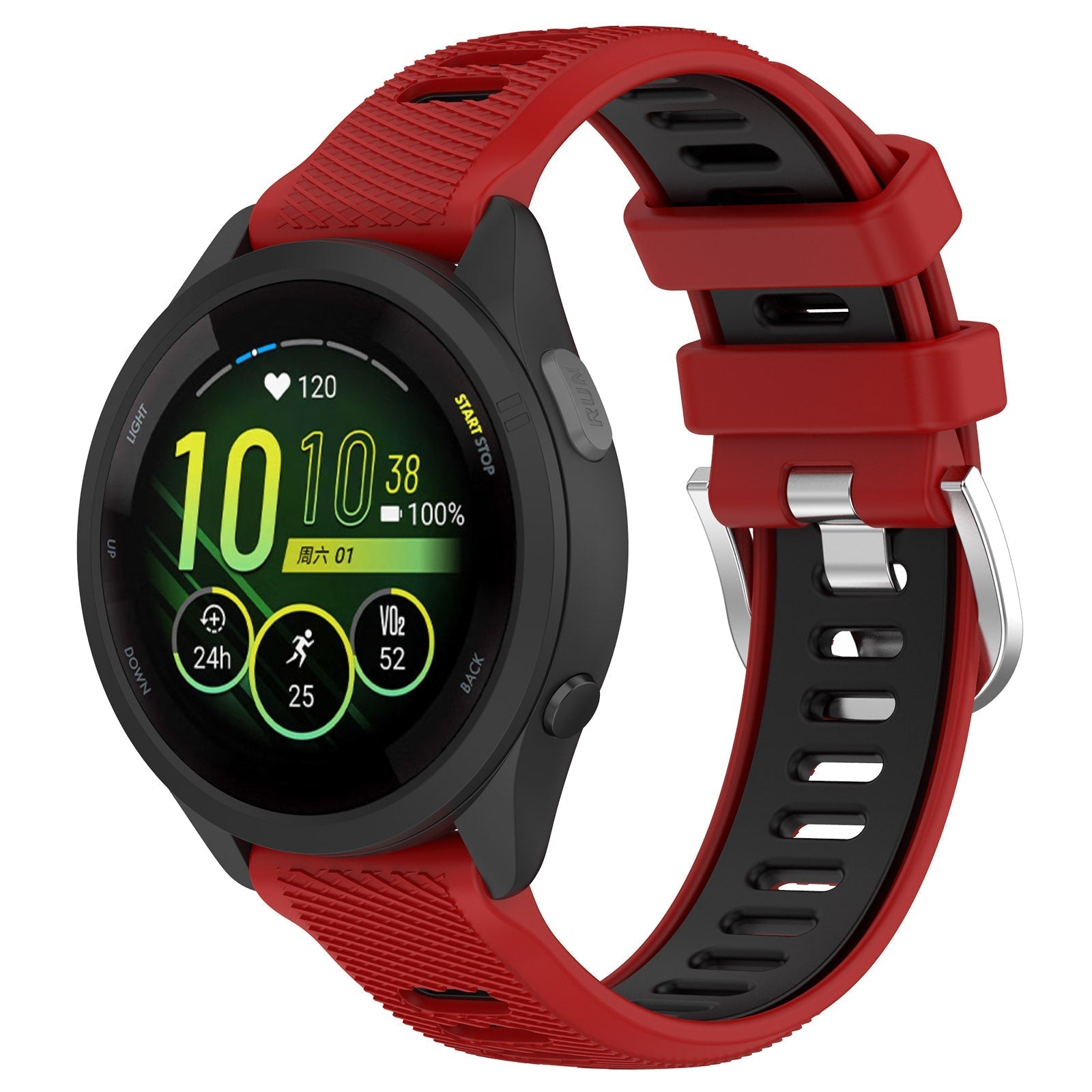 22 mm Quick Release Silicone Watch Band for Garmin  (LSHHT414-033)