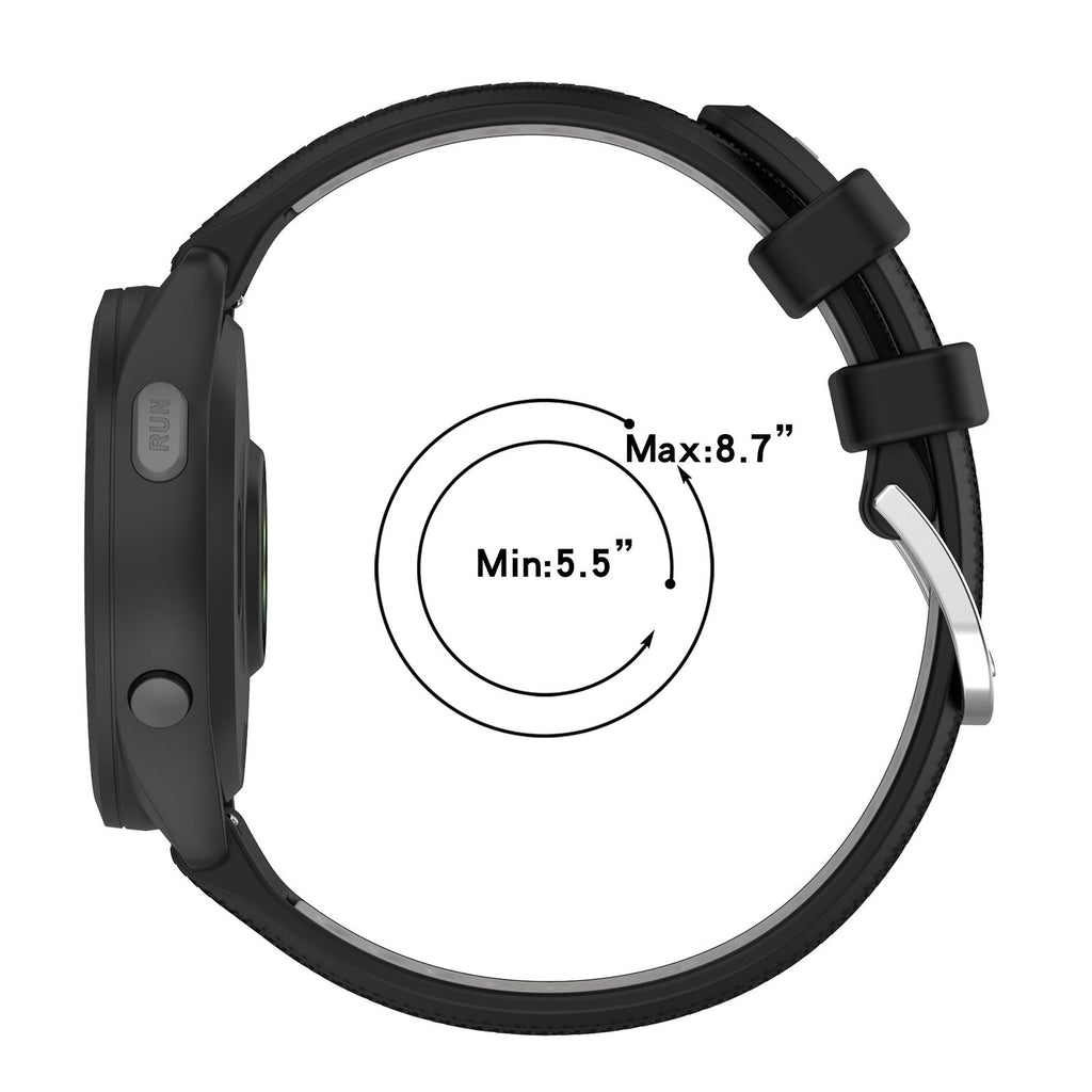 18 mm Quick Release Silicone Watch Band for Garmin (LSHHT414-033)