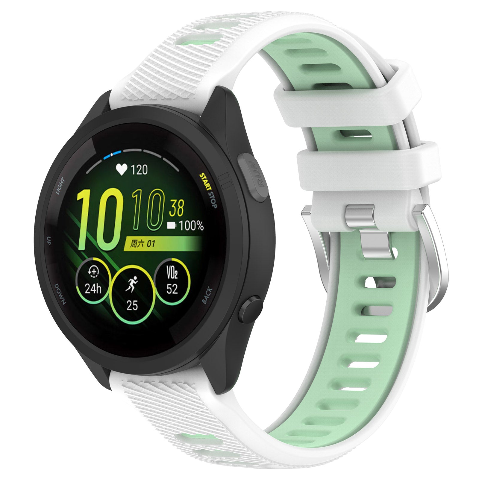 18 mm Quick Release Silicone Watch Band for Garmin (LSHHT414-033)