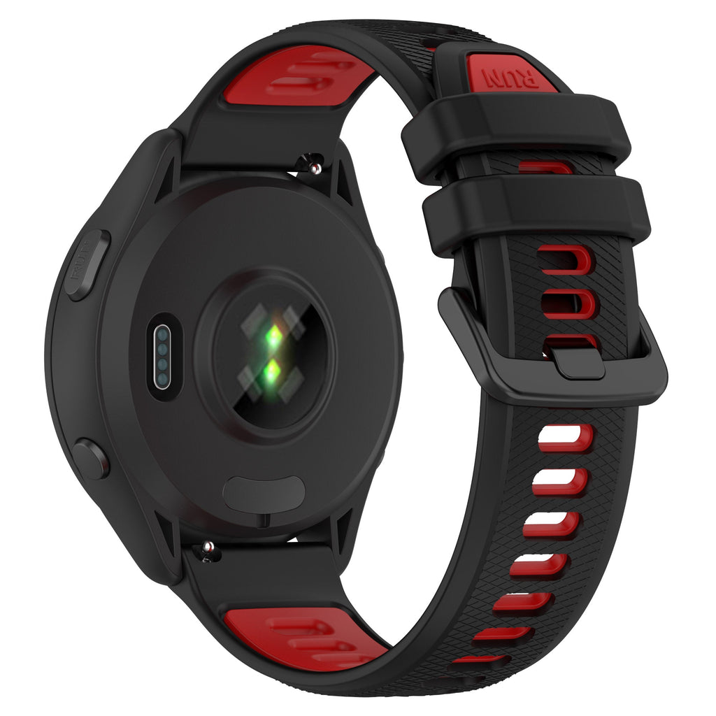 18 mm Quick Release Silicone Watch Band for Garmin Forerunner265 Custom Rubber Watch Strap Meal Alloy (LSHHT414-046)