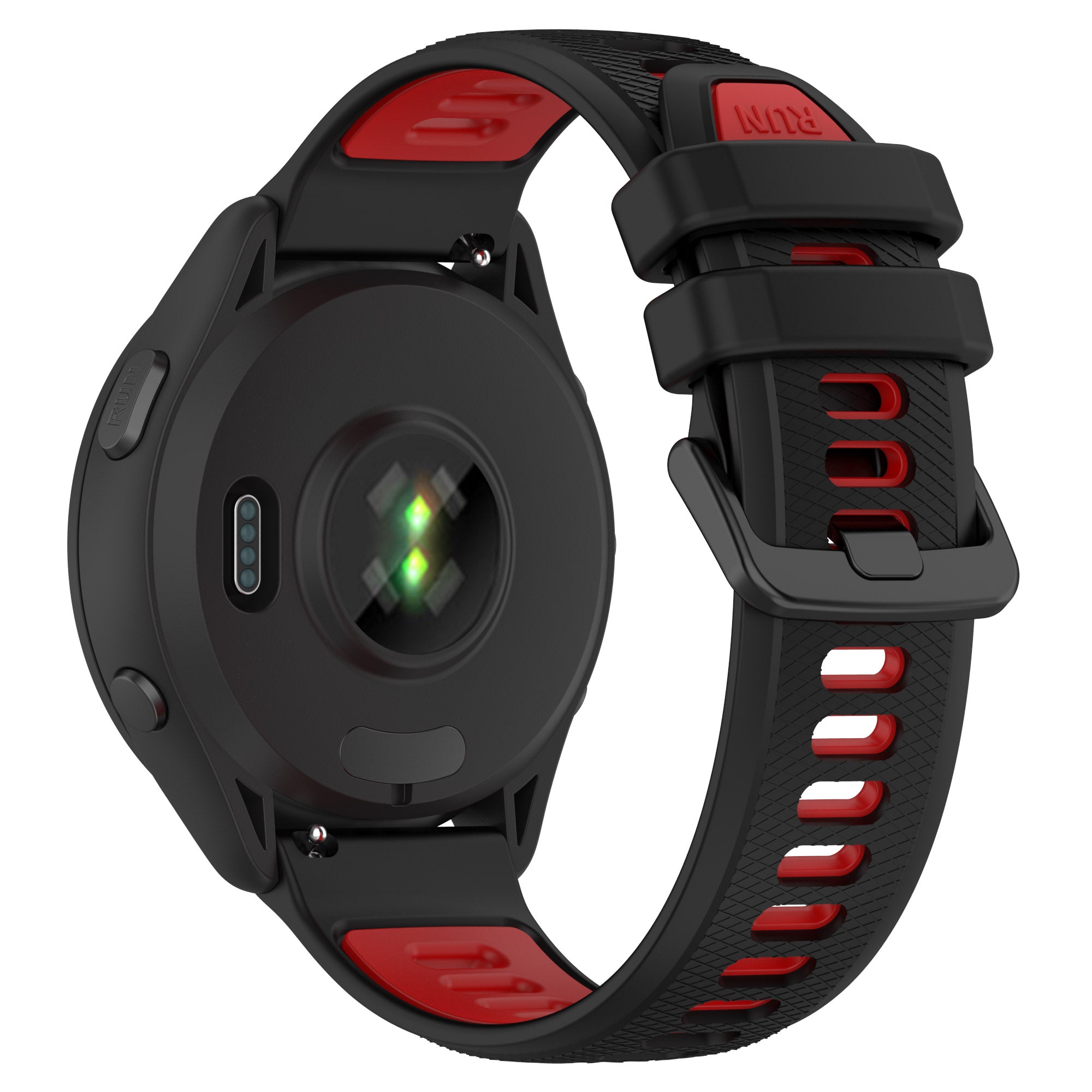 18 mm Quick Release Silicone Watch Band for Garmin Forerunner265 Custom Rubber Watch Strap Meal Alloy (LSHHT414-046)