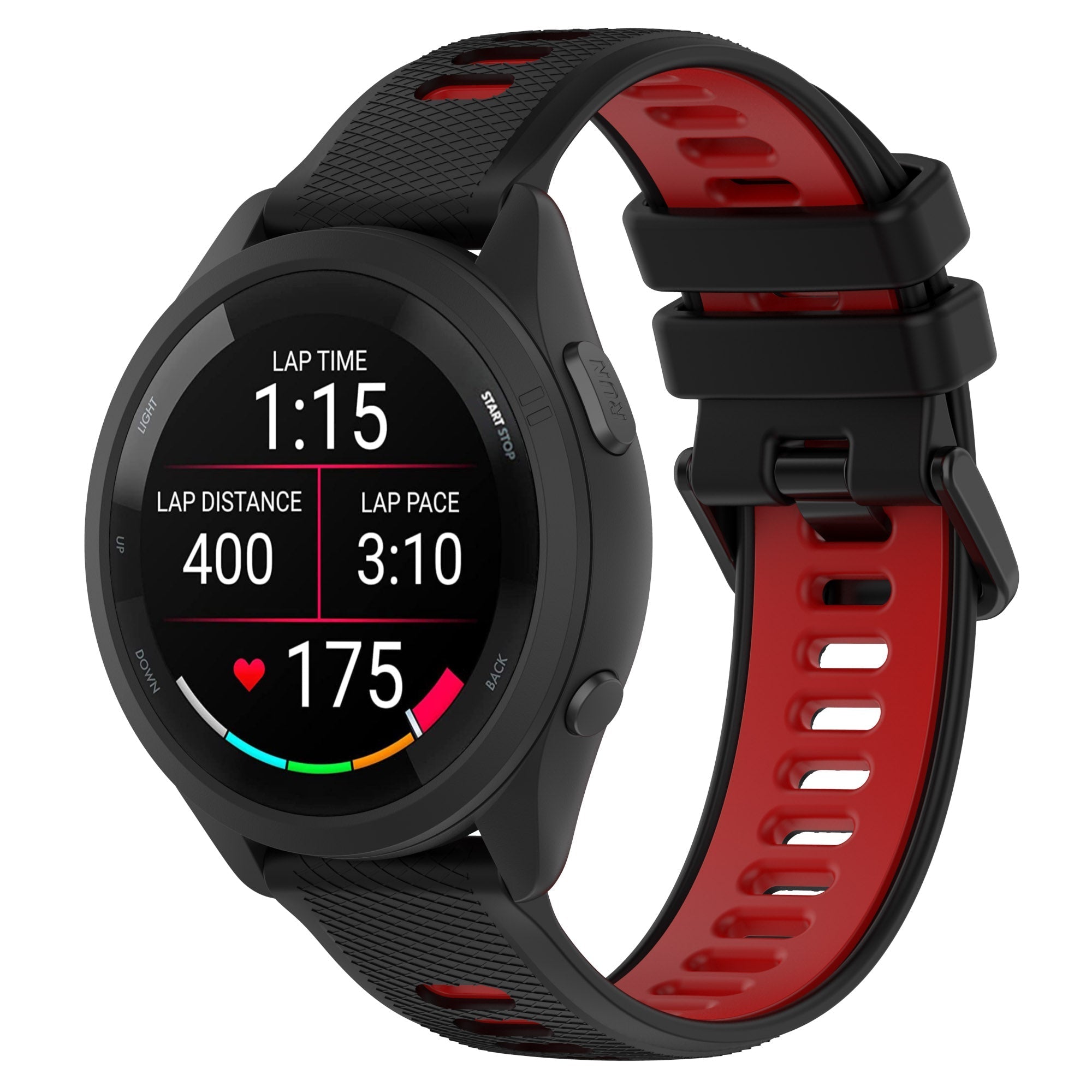 20 mm Quick Release Silicone Watch Band for Garmin Forerunner265 Custom Rubber Watch Strap Meal Alloy Watch Accessories  (LSHHT414-046)