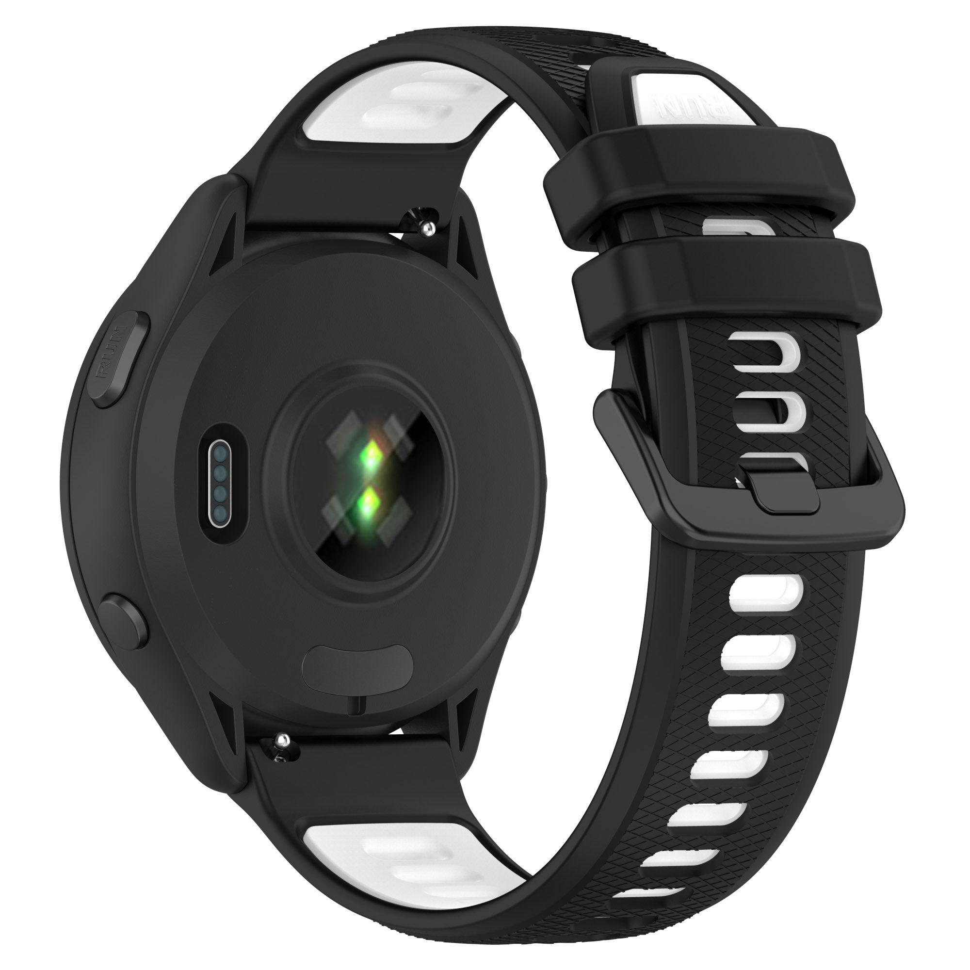 18 mm Quick Release Silicone Watch Band for Garmin Forerunner265 Custom Rubber Watch Strap Meal Alloy (LSHHT414-046)