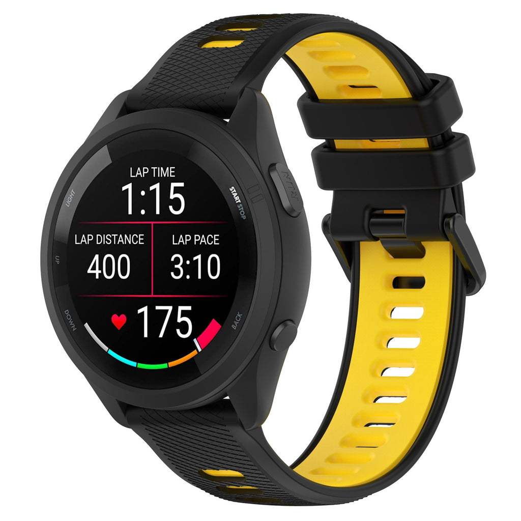 18 mm Quick Release Silicone Watch Band for Garmin Forerunner265 Custom Rubber Watch Strap Meal Alloy (LSHHT414-046)