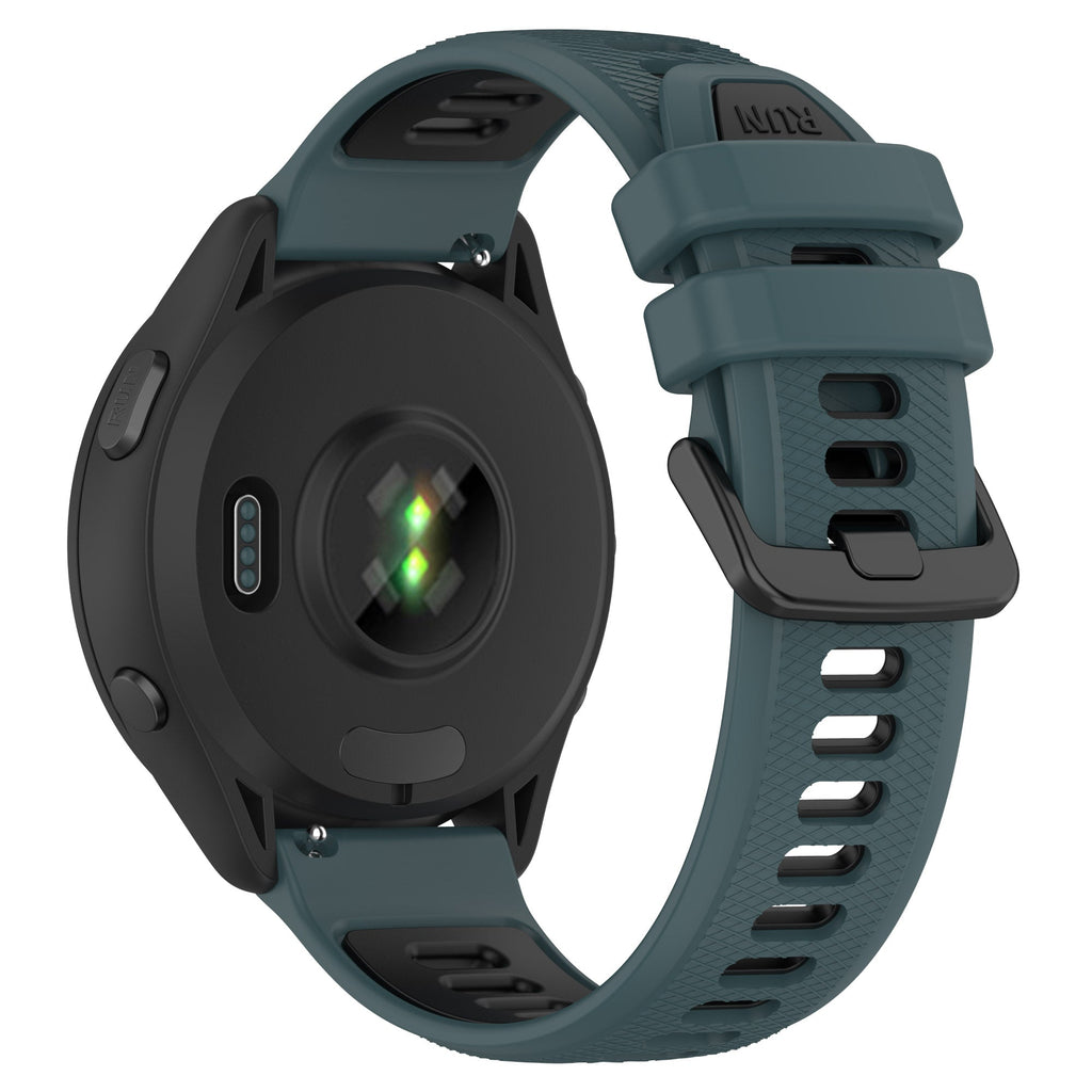 18 mm Quick Release Silicone Watch Band for Garmin Forerunner265 Custom Rubber Watch Strap Meal Alloy (LSHHT414-046)