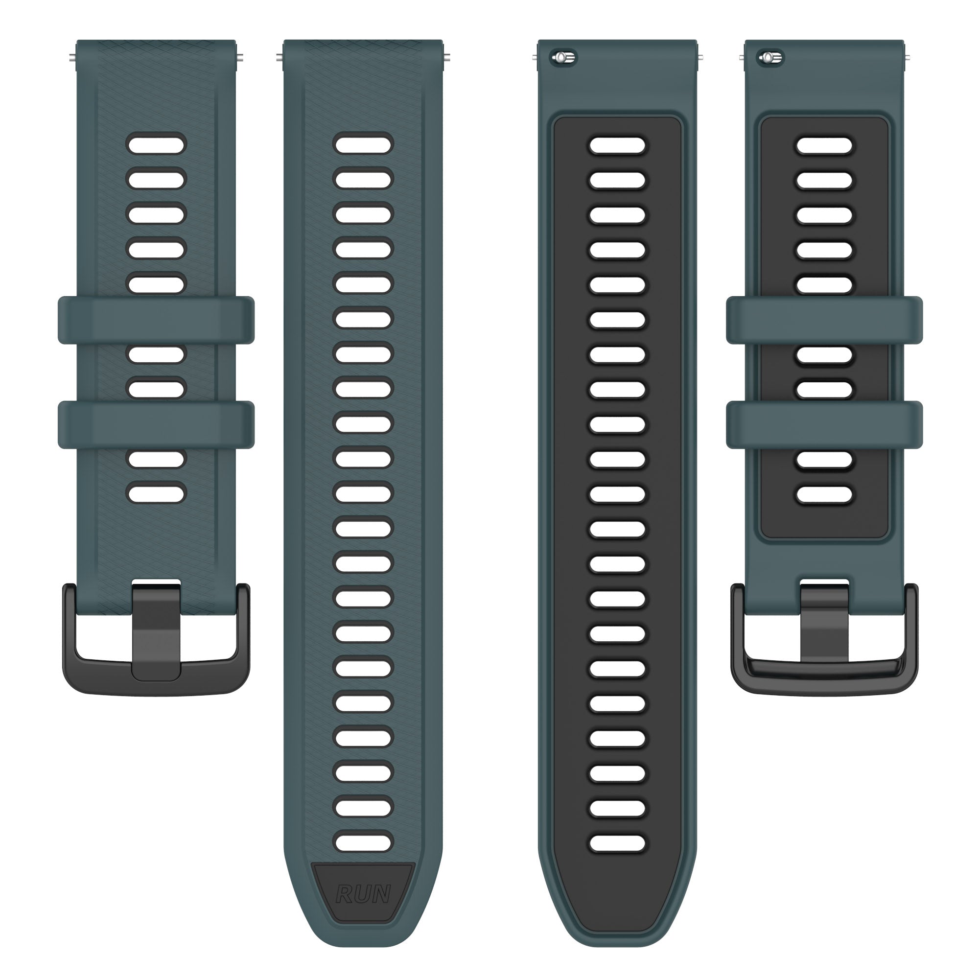 18 mm Quick Release Silicone Watch Band for Garmin Forerunner265 Custom Rubber Watch Strap Meal Alloy (LSHHT414-046)