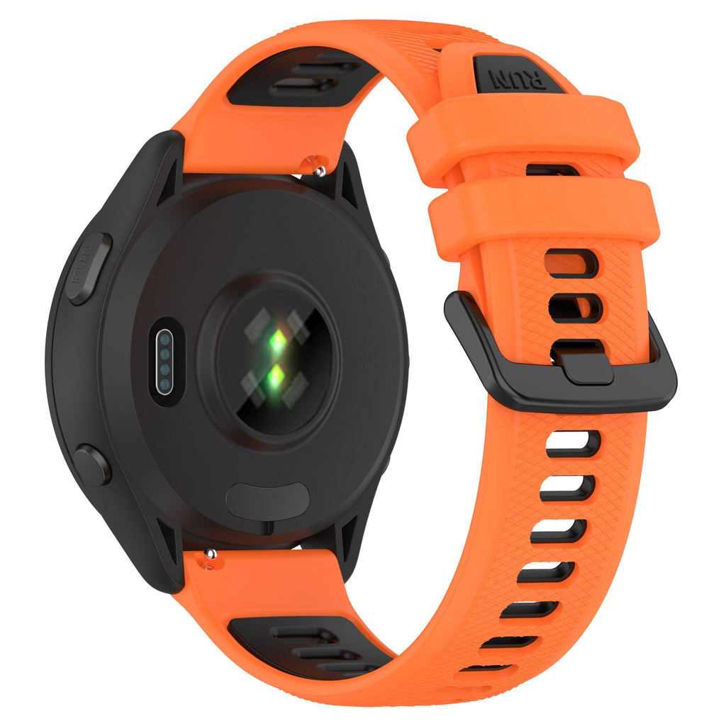 18 mm Quick Release Silicone Watch Band for Garmin Forerunner265 Custom Rubber Watch Strap Meal Alloy (LSHHT414-046)