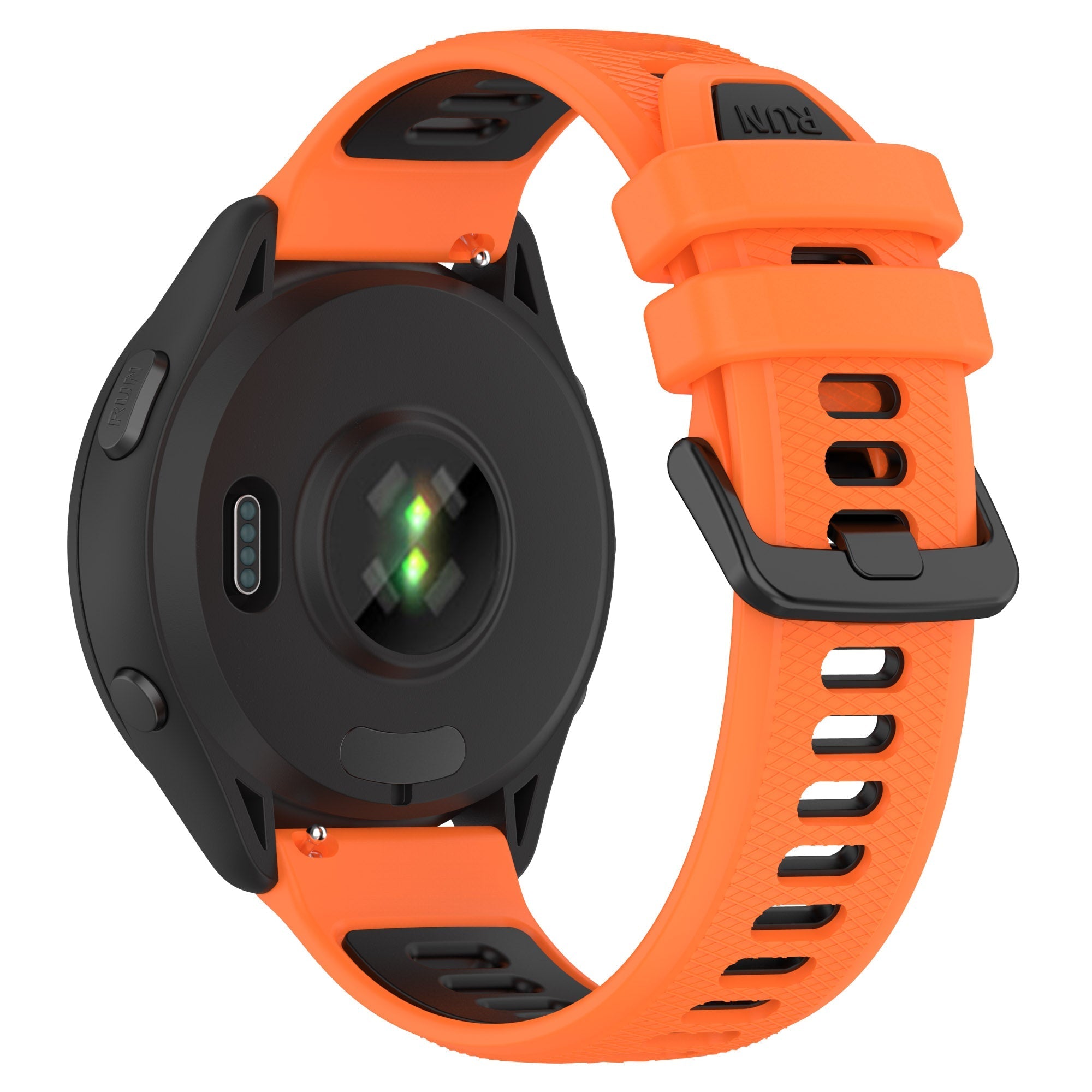 18 mm Quick Release Silicone Watch Band for Garmin Forerunner265 Custom Rubber Watch Strap Meal Alloy (LSHHT414-046)