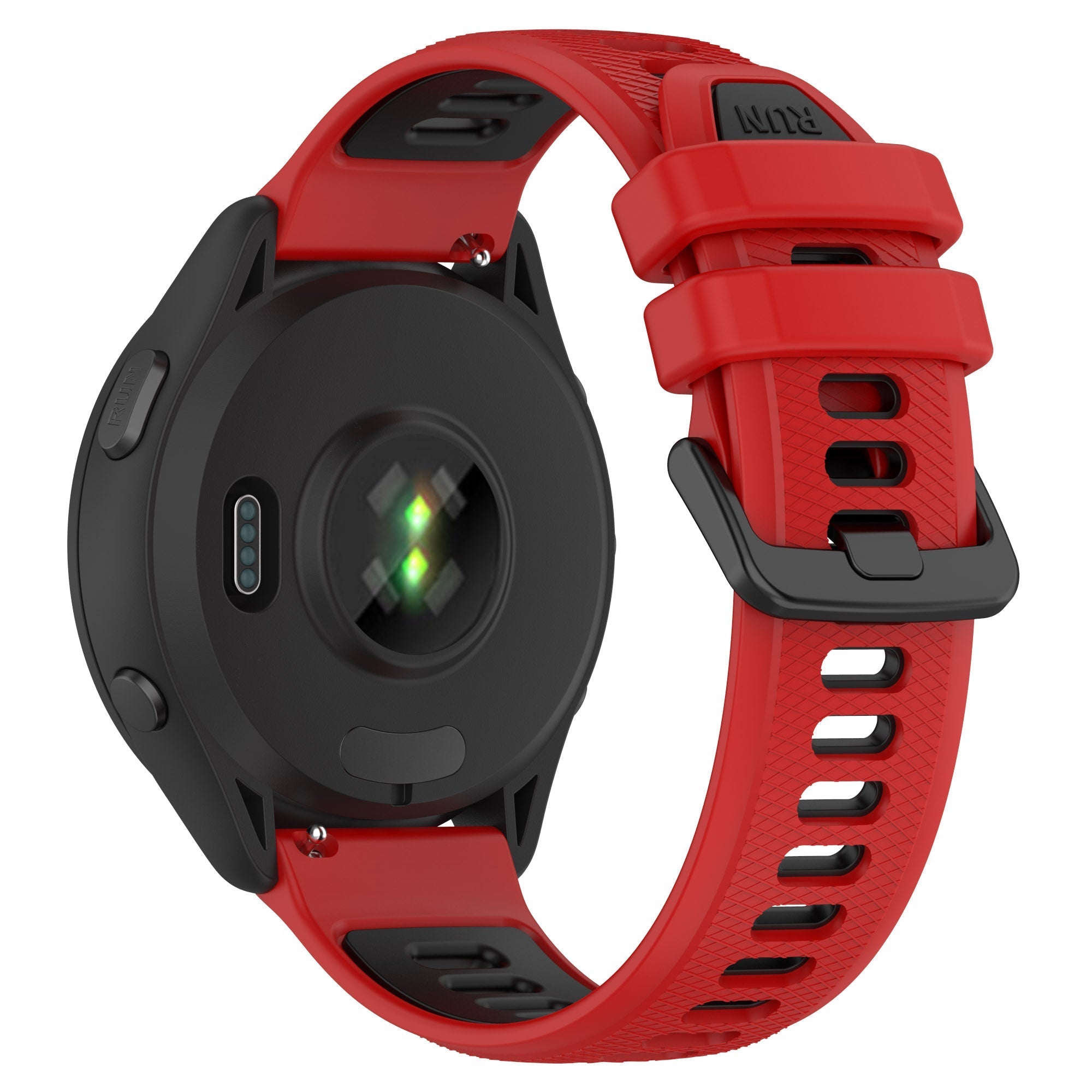 18 mm Quick Release Silicone Watch Band for Garmin Forerunner265 Custom Rubber Watch Strap Meal Alloy (LSHHT414-046)