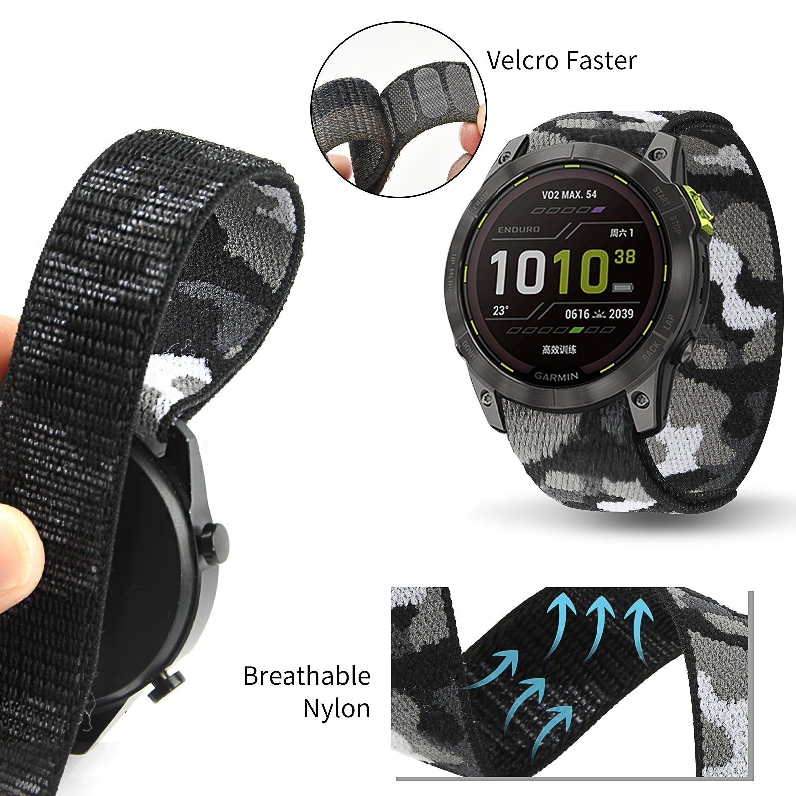 22 mm Quick Release For Garmin Nylon Watch Straps  (LSJL-001)