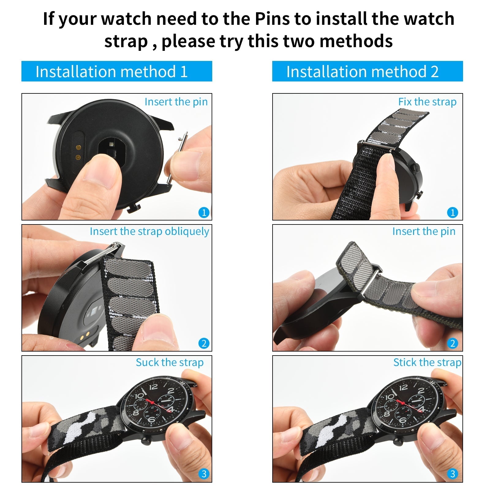 26 mm Quick Release For Garmin Nylon Watch Straps  (LSJL-001)