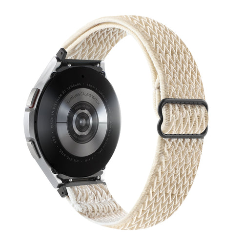 20 mm Quick Release Corrugated Nylon Watch Band for Samsung Galaxy Watch 4 Classic/5 Pro/6 Classic (LSJL-019)