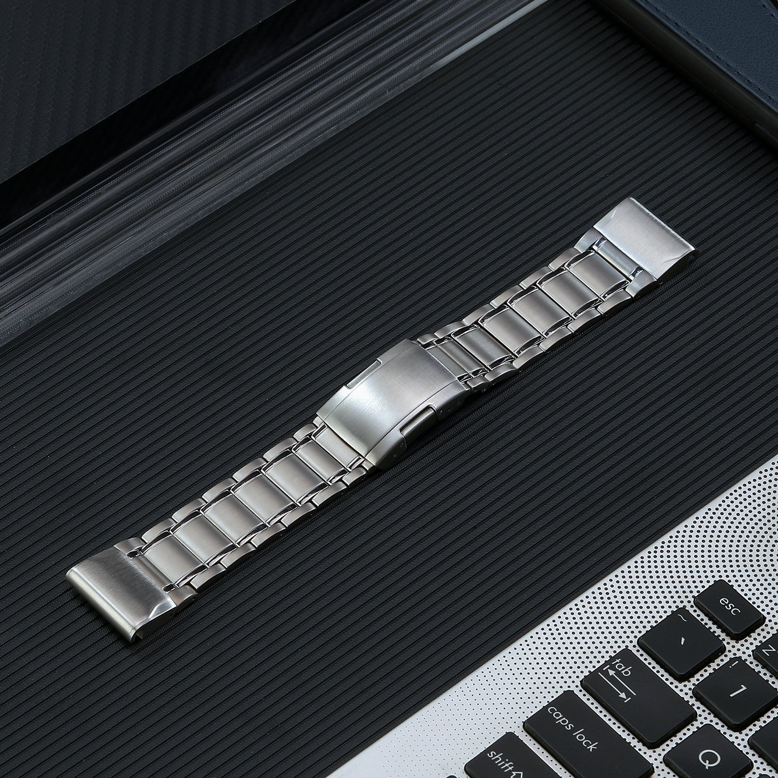 26 mm Quick Fit Titanium Five Beads watch Bands For Garmin Smart Watch (LSJL-020)