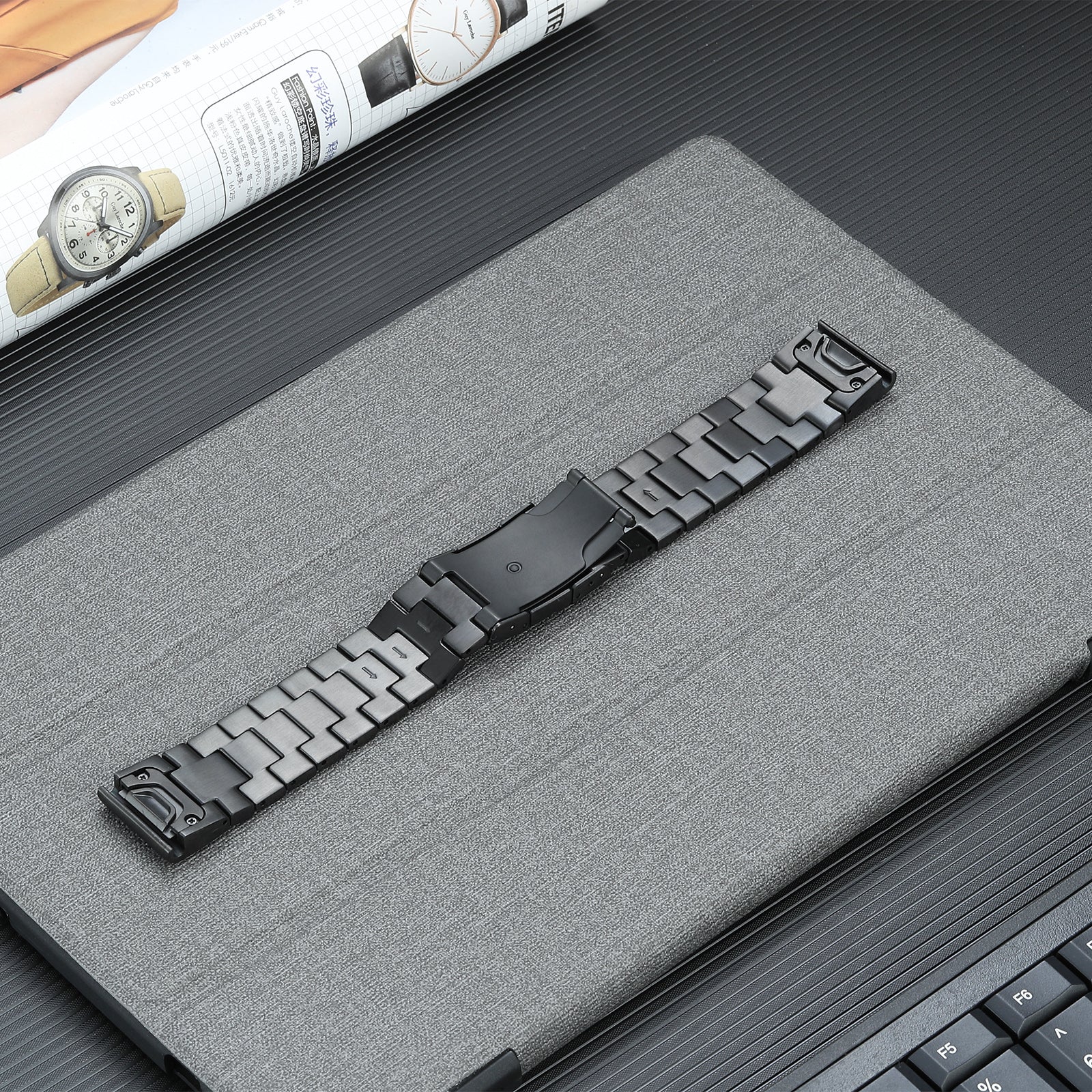 22 mm Quick Fit Stainless steel watch Bands For Garmin Smart Watch (LSJL-021)