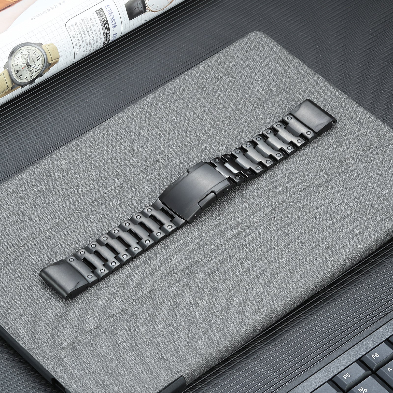 22 mm Quick Fit Stainless steel watch Bands For Garmin Smart Watch (LSJL-021)