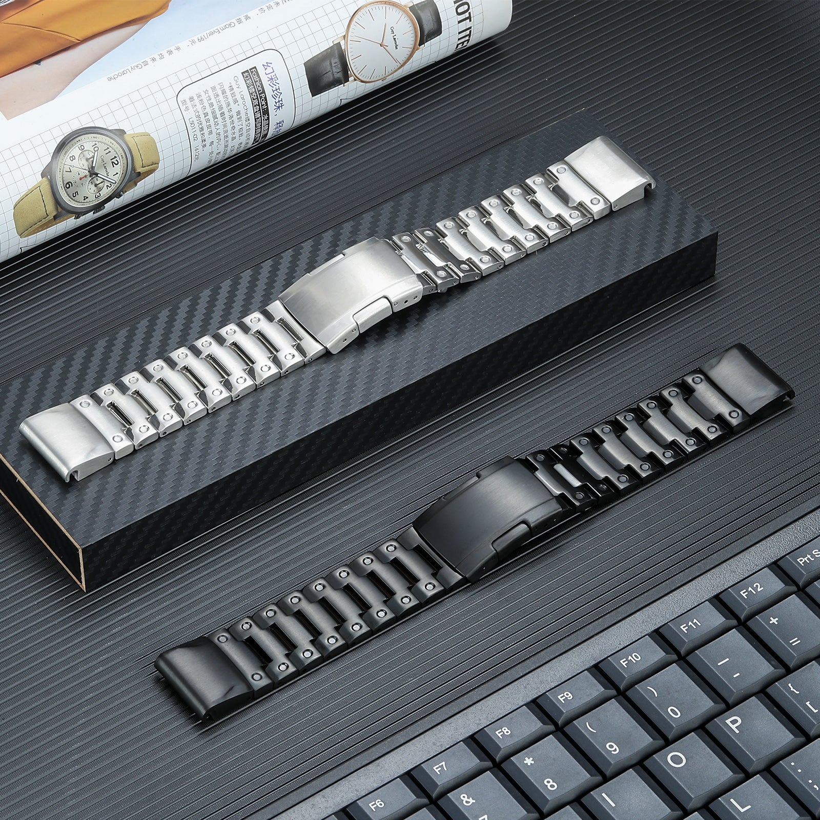 22 mm Quick Fit Stainless steel watch Bands For Garmin Smart Watch (LSJL-021)