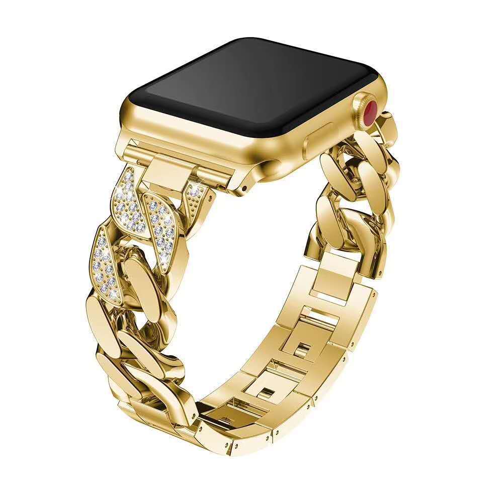 Apple Watch Metal Alloy with Diamond Inset watch band (LSJL-022)