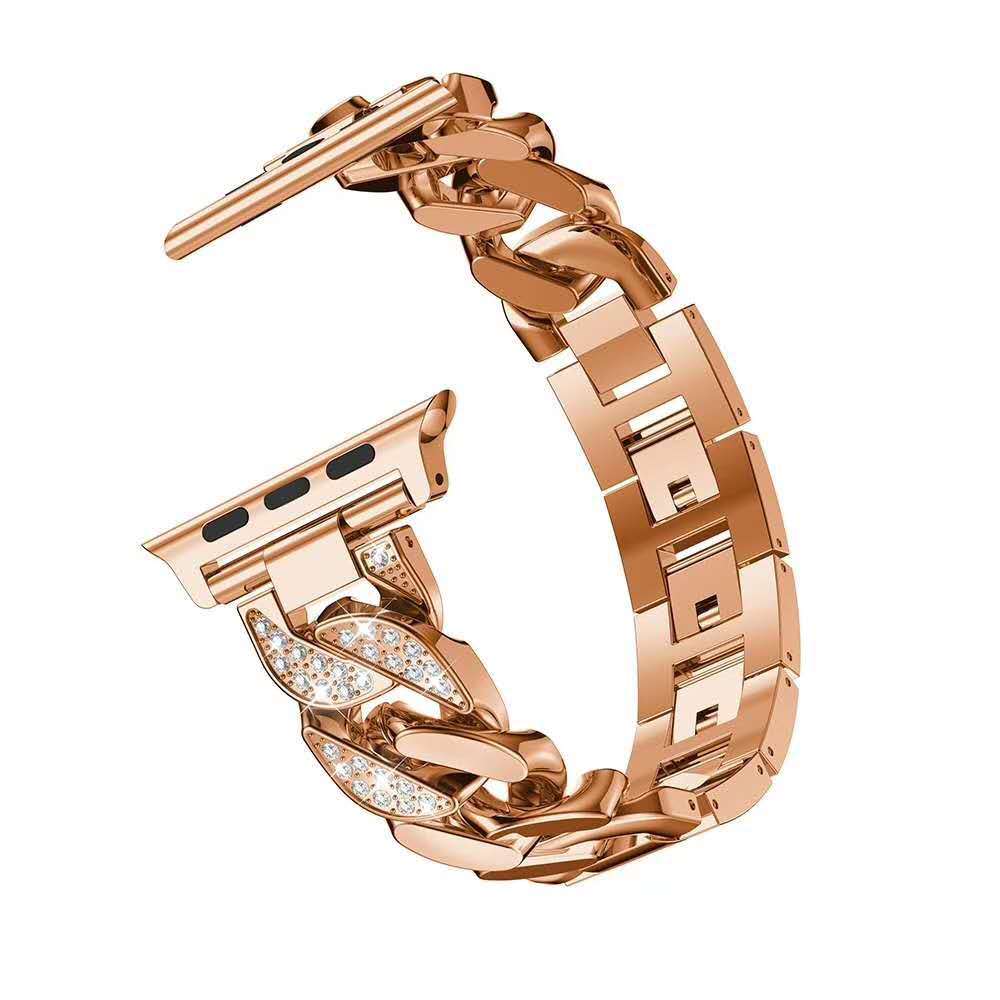 Apple Watch Metal Alloy with Diamond Inset watch band (LSJL-022)