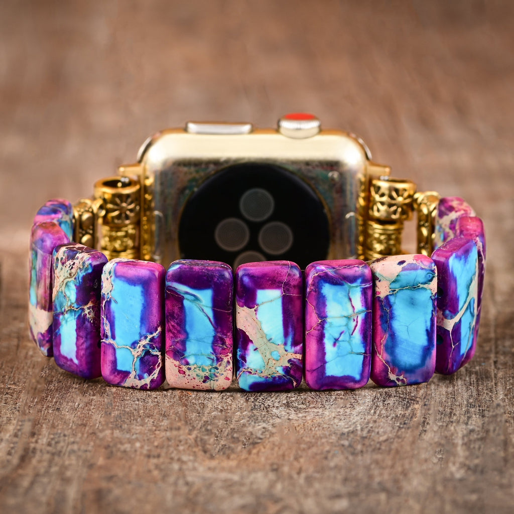 Apple Watch Strap Majestic Tibetan Jasper Stretch (LSJLM-017)