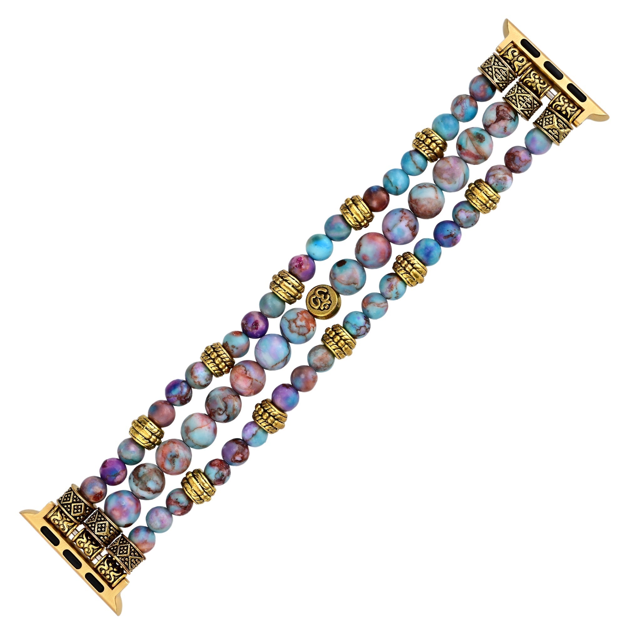 Apple Watch Band Purple Mix Jasper Stretchy (LSJLM-038)