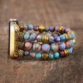 Apple Watch Band Purple Mix Jasper Stretchy (LSJLM-038)