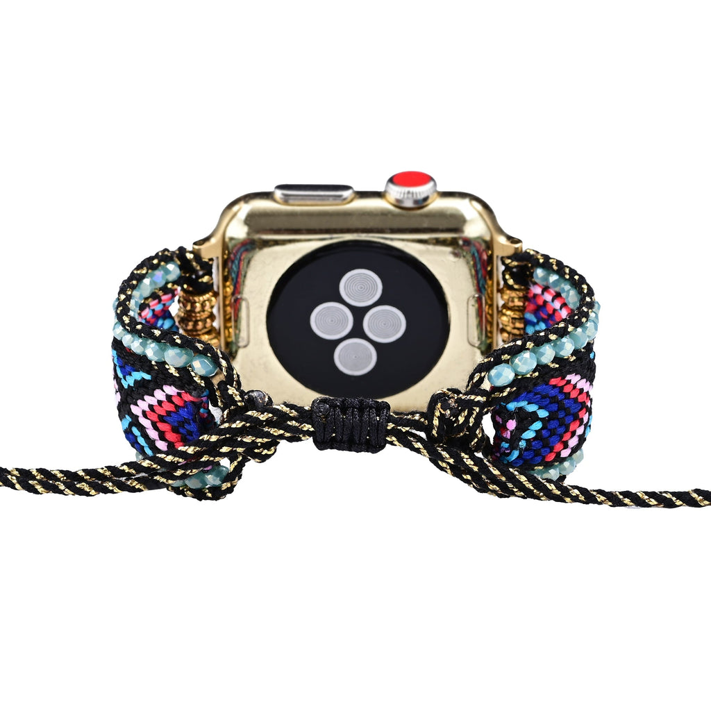 Apple Watch Handmade Boho Fabric Nylon Watch Strap Band (LSJLM003)