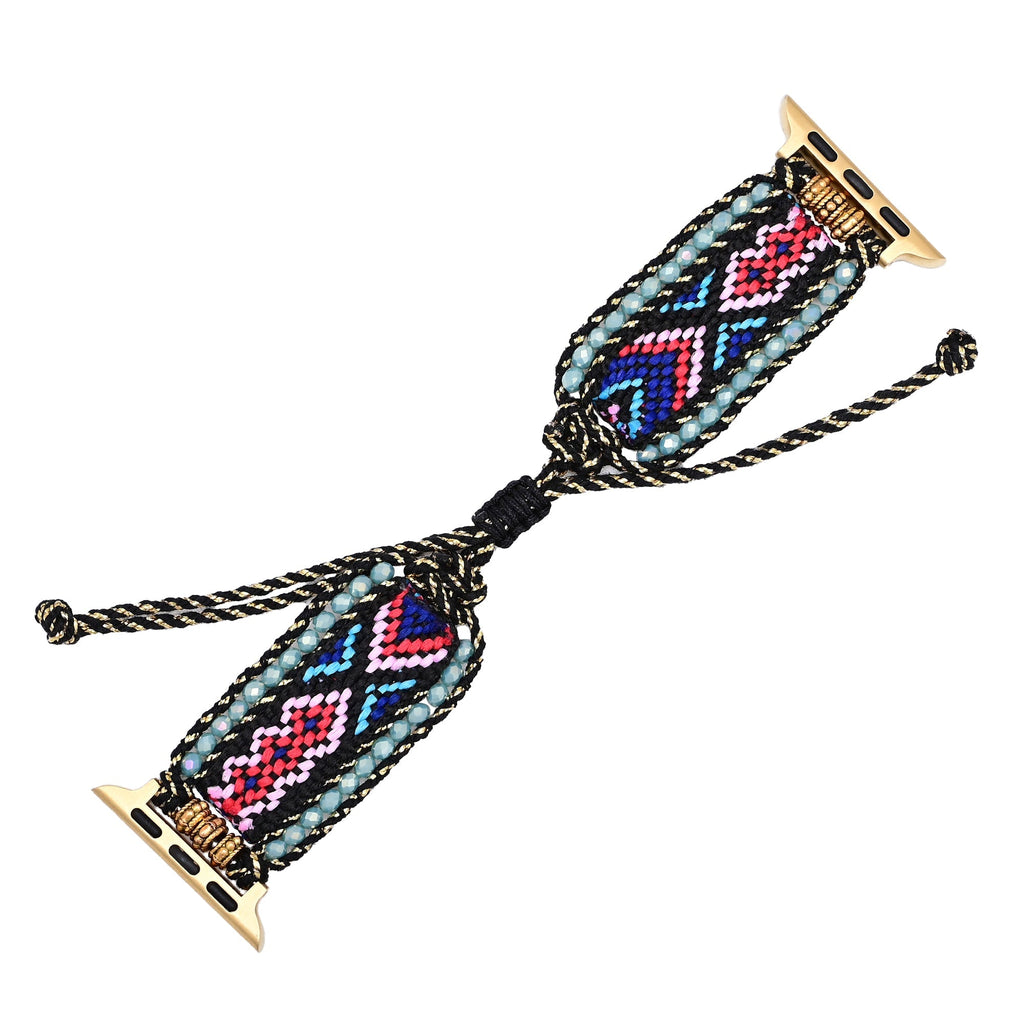 Apple Watch Handmade Boho Fabric Nylon Watch Strap Band (LSJLM003)