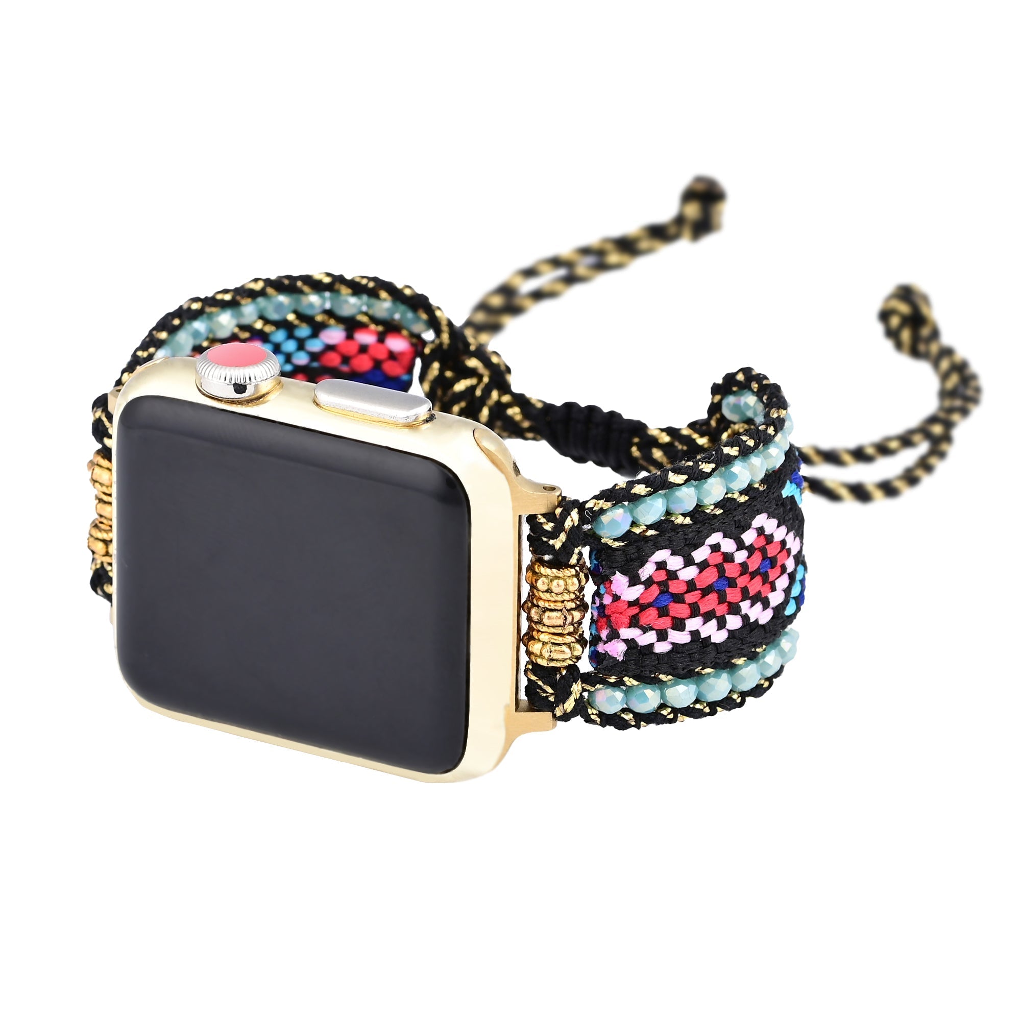 Apple Watch Handmade Boho Fabric Nylon Watch Strap Band (LSJLM003)