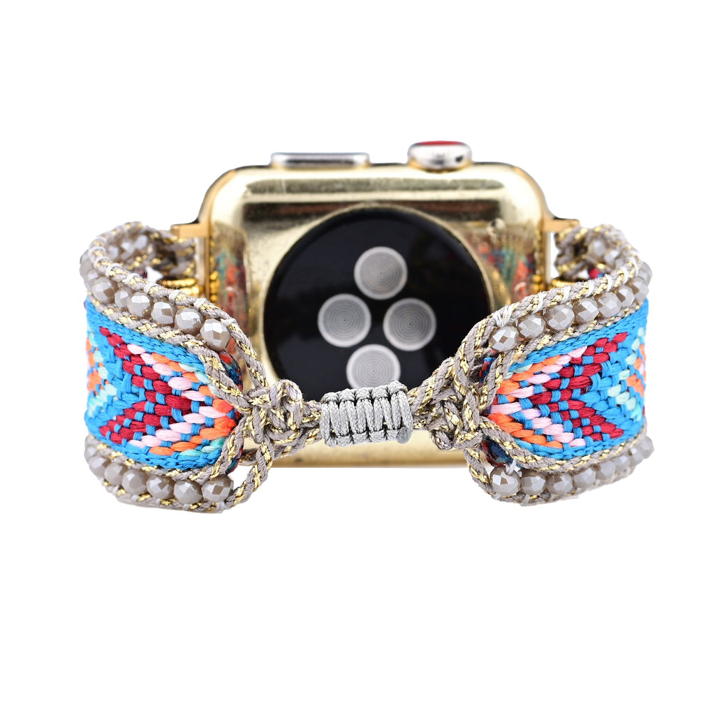 Apple Watch Handmade Boho Fabric Nylon Watch Strap Band (LSJLM003)