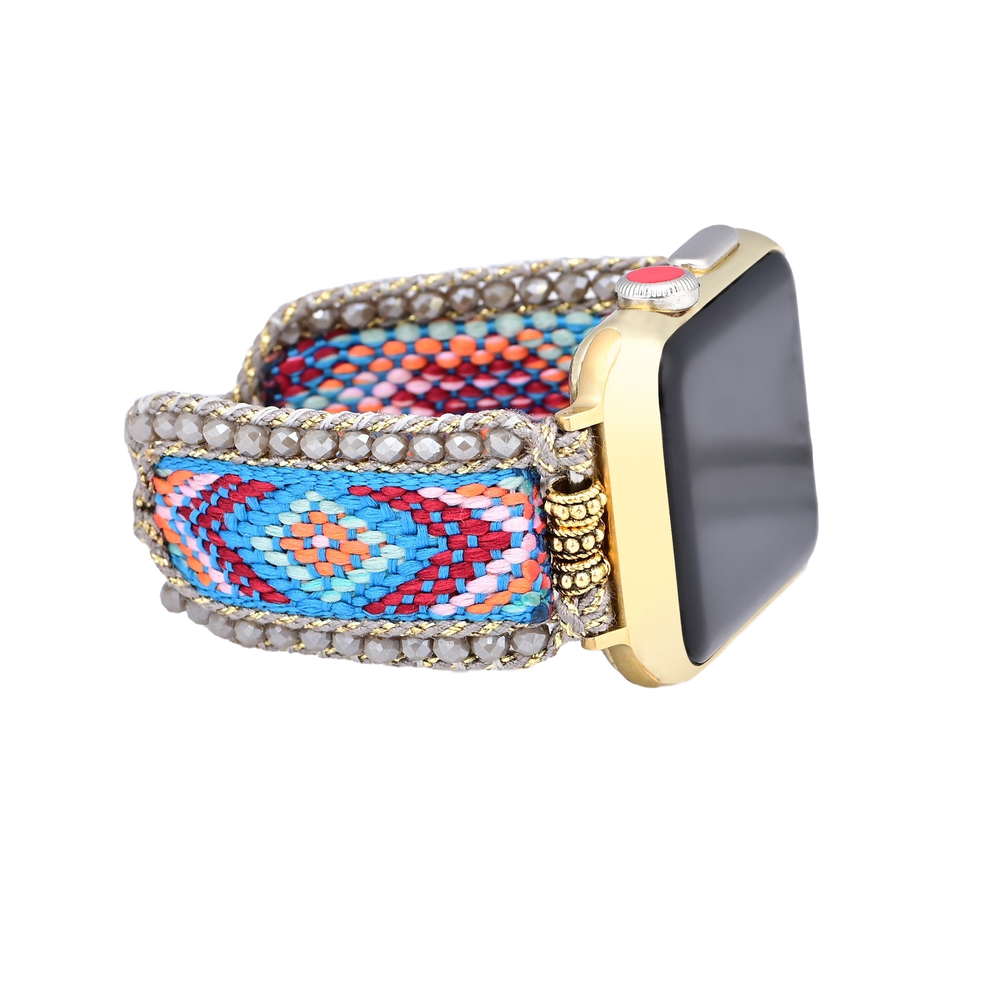 Apple Watch Handmade Boho Fabric Nylon Watch Strap Band (LSJLM003)