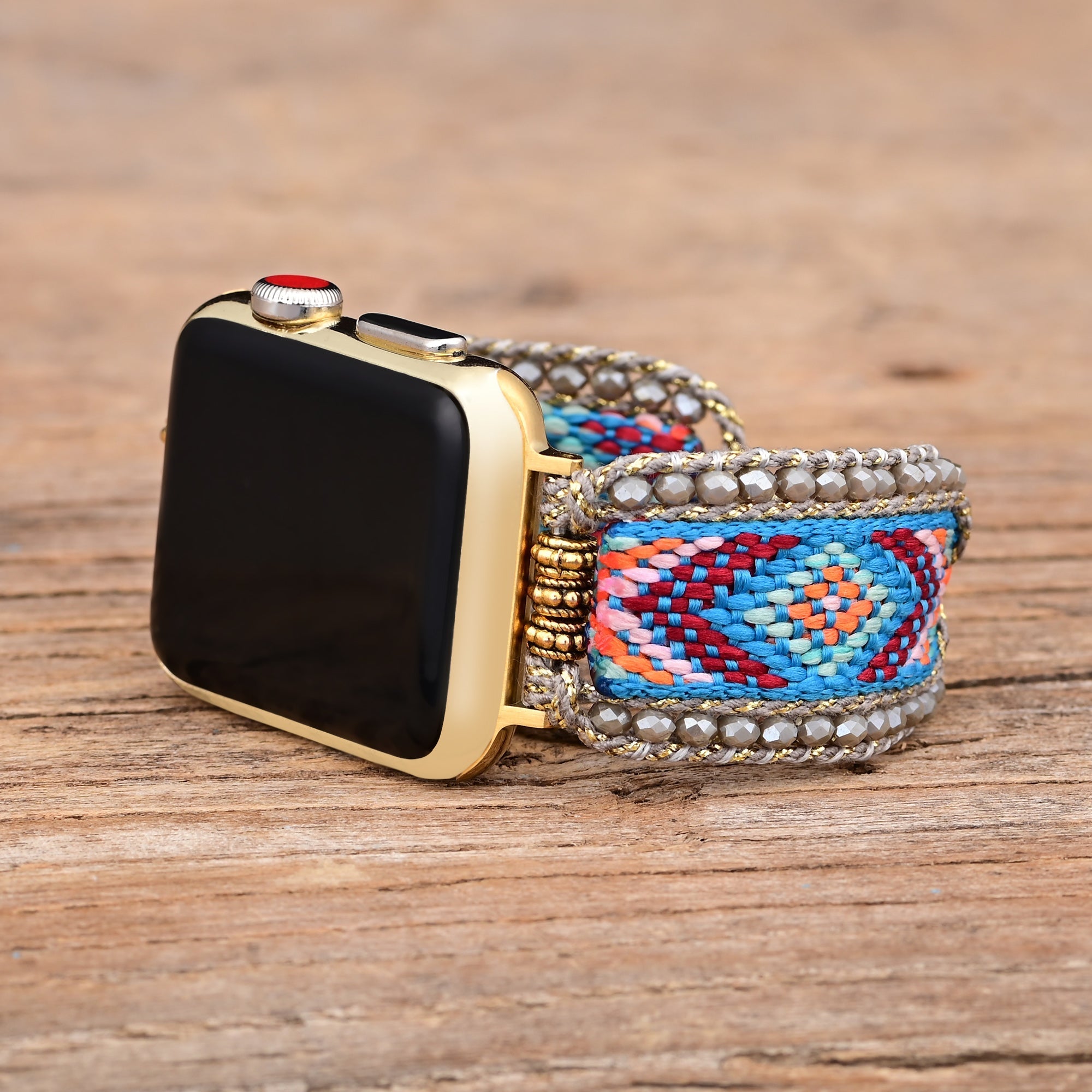 Apple Watch Handmade Boho Fabric Nylon Watch Strap Band (LSJLM003)