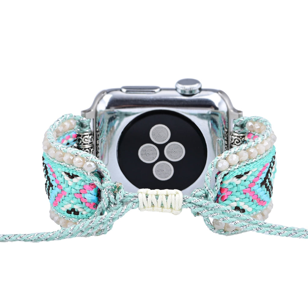 Apple Watch Handmade Boho Fabric Nylon Watch Strap Band (LSJLM003)