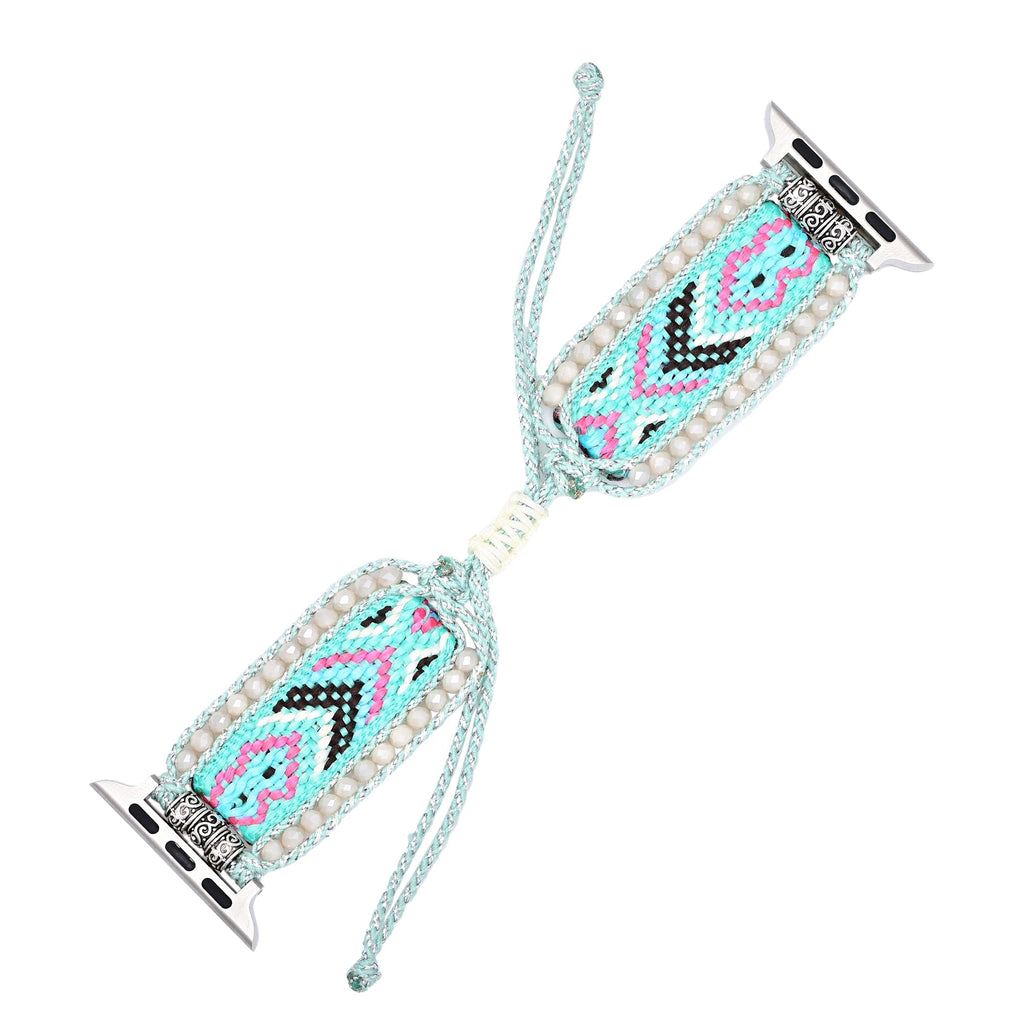 Apple Watch Handmade Boho Fabric Nylon Watch Strap Band (LSJLM003)