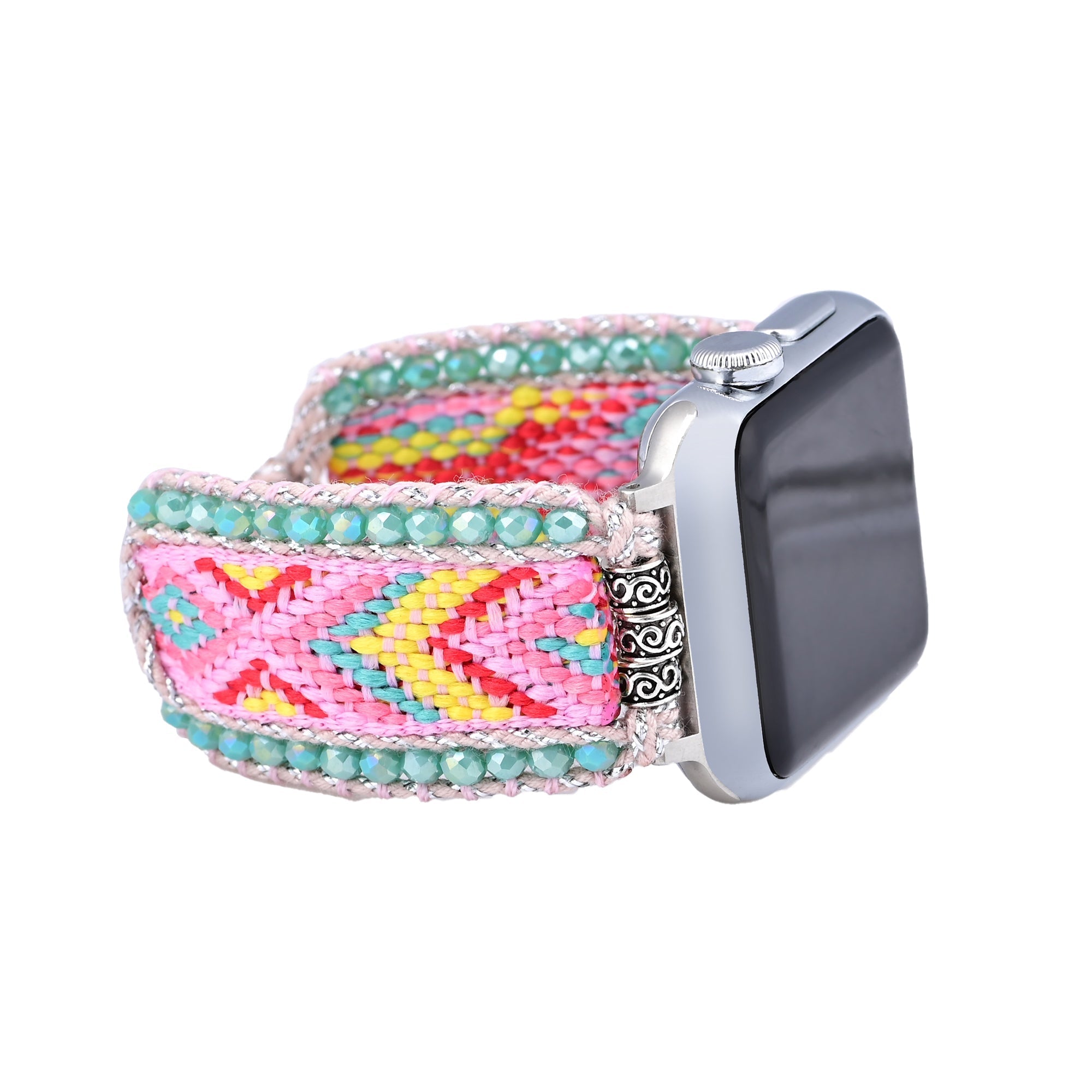 Apple Watch Handmade Boho Fabric Nylon Watch Strap Band (LSJLM003)