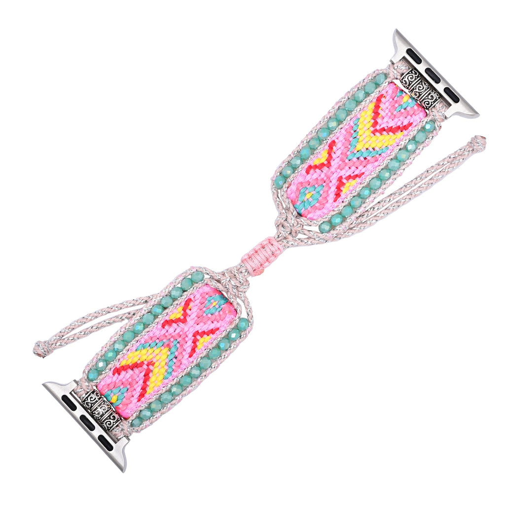 Apple Watch Handmade Boho Fabric Nylon Watch Strap Band (LSJLM003)