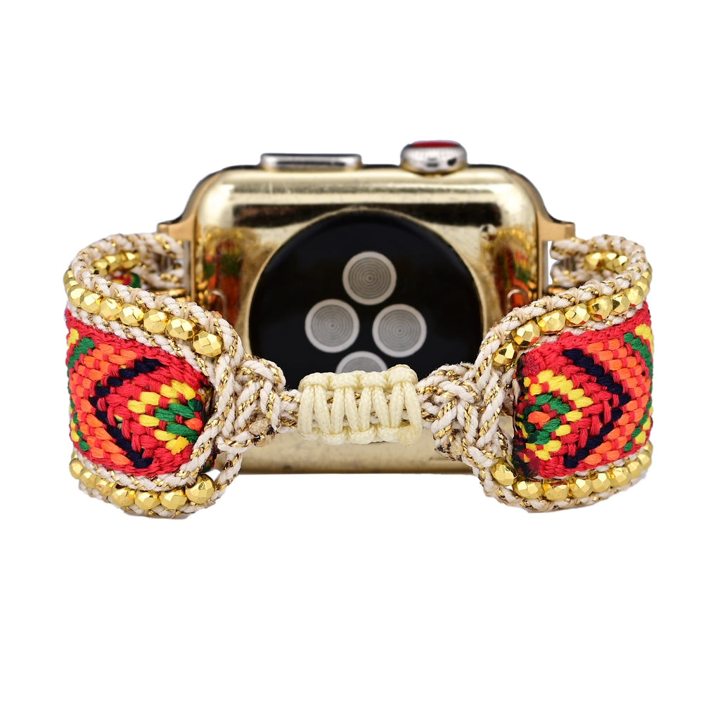 Apple Watch Handmade Boho Fabric Nylon Watch Strap Band (LSJLM003)