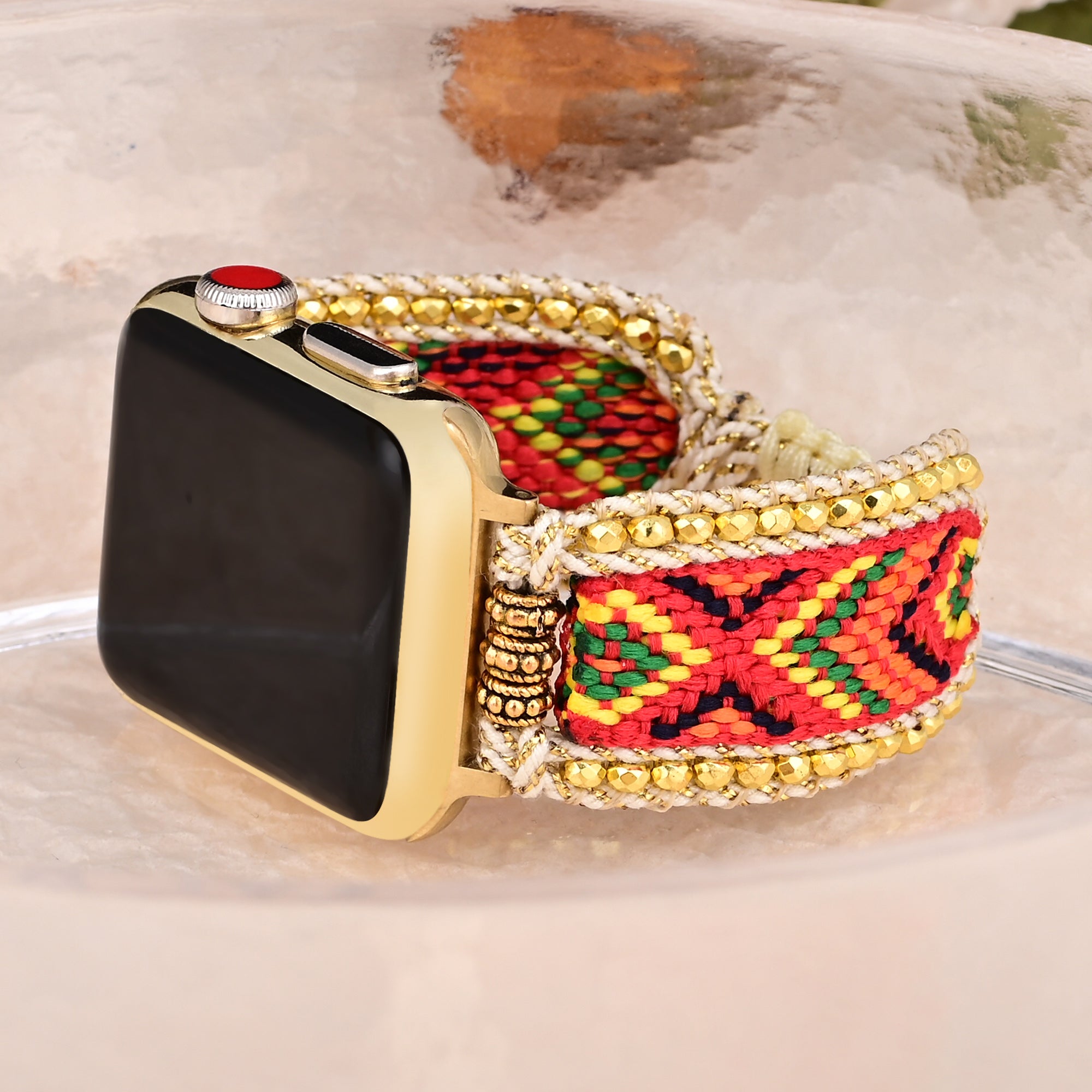 Apple Watch Handmade Boho Fabric Nylon Watch Strap Band (LSJLM003)